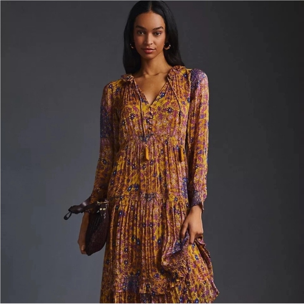Anthropologie Maxi Dress Like New - Picture 1 of 7